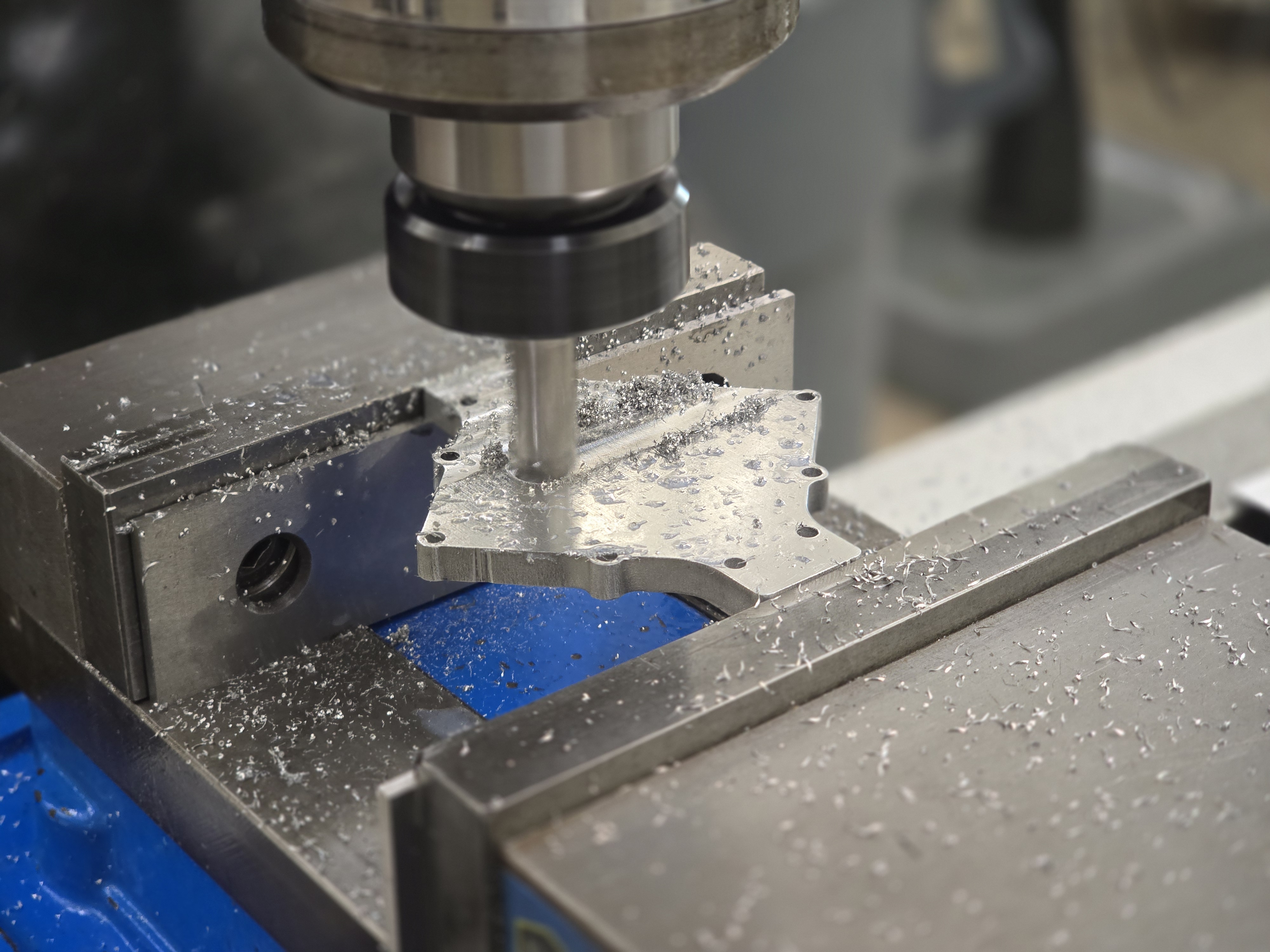 Lid being milled